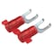 Panduit Fork Terminal, #6 Stud Size, 18 AWG, 600 V, Nylon Insulated, Red, Crimp Termination Only, 3000 PK PN18-6FF-3K - alternate 2